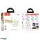 HOCO EQ13 TWS Wireless Bluetooth Earphones – White with Charging Case image 1