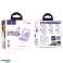 HOCO EQ13 Wireless Bluetooth Earphones TWS – Purple with Charging Case image 3