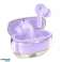 HOCO EW54 TWS Wireless Bluetooth Earphones – Purple with Charging Case image 1