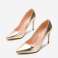Stilettoschuhe für Damen mit Nagelabsätzen, aus Kunstleder, kombinierte Farben Bild 7