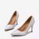 Stilettoschuhe für Damen, aus lackiertem Kunstleder, kombinierte Farben Bild 4