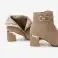 Damenstiefel aus Kunstleder, mit eleganter Schnalle und Metall an der Ferse, dicker Absatz Bild 11