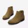 Botas de mujer, de ante ecológico, con tacón bajo, 2 tallas, peludas fotografía 1