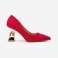 Zapatos de mujer de piel ecológica con tacón piramidal, modelo stiletto fotografía 3