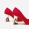 Zapatos de mujer de piel ecológica con tacón piramidal, modelo stiletto fotografía 2