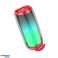 HOCO Bluetooth-kaiutin HC8 punainen kannettava LED RGB 1800mAh 10W kuva 1