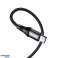 HOCO Kablo Tip C - Tip C X50 1m Siyah PD 100W 5A Naylon Örgülü fotoğraf 1