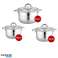 Utensilios de cocina Platinum PL 10012: 6 ollas de acero inoxidable 16/18/20cm fotografía 3