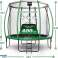 Green Win.max pumkin model trampolines 305cm with ladder and safety net image 5