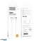 Cable HOCO Tipo C a Tipo C X104 2m Blanco PD 60W QC 3.0 Carga Rápida fotografía 4