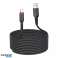 HOCO USB A a Tipo C Cable X59 3m Negro 3A Trenza de Nylon Duradero fotografía 2