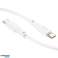 Cable HOCO Tipo C a Tipo C 3A 100W X93 2 m blanco fotografía 3