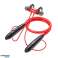 HOCO Wireless Bluetooth Headphones ES61 Red with Ear Hook image 1