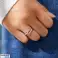 ANELLO REGOLABILE IN ARGENTO CHE ABBRACCIA LA CONFEZIONE REGALO, SKU:423 (Stock in Polonia) foto 2