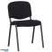 Sedia visitatore nera Dimensioni: Lunghezza: 45 cm Larghezza: 53 cm Altezza: 82 cm foto 1