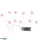 Light chain pink flowers and multiple other colors 10 LED IP20 on battery 120 cm image 4