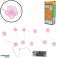 Light chain pink flowers and multiple other colors 10 LED IP20 on battery 120 cm image 3