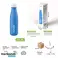 Bouteille isotherme 500ml avec salutation en langue étrangère - Étanche, bouteille d’eau, isolée, double paroi, étanche photo 6