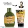 MEN'S WORLD badset in geschenkverpakking, 200 ml douchegel + 75 ml aftershave balsem + Camouflage sjaal Print, geur: Eik en A foto 1
