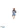 Volant-Kleid Sommerkleid Damen Kleid Urlaubsoutfit Damenkleid Denim-Optik Freizeit Jeans Größen Mix Bild 2