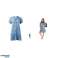 Volant-Kleid Sommerkleid Damen Kleid Urlaubsoutfit Damenkleid Denim-Optik Freizeit Jeans Größen Mix Bild 3