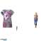 Dames T-shirt Bloemenmotief Blouse Top Shirt met korte mouwen Ronde hals Damesmode Maten Mix foto 3