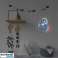 MANTA LED Style Neon Lights ASTRONAUT WITH ROCKET 2 multicolor plexiglass SNL90MT image 1