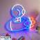 MANTA LED Style Neon Lights ASTRONAUT WITH ROCKET 2 multicolor plexiglass SNL90MT image 3