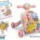 Pädagogischer multifunktionaler Rollator 3in1 Pink und Blau Bild 2