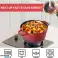 Royalty Line RL OS1014M RED: 17 штук Набір посуду з литого алюмінію з мармуровим покриттям Червоний зображення 3