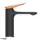 Mitigeur Lavabo haute de gamme - Robinet salle de bain Noir /Rose gold, durable, anticalcaire, économie eau, garantis 5 ans, installation facile. photo 1