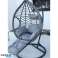 Hangstoel Cocoon Swing met Kussens en Voetensteun KR31 TUIN KOKOS SCHOMMELSTOEL MET KUSSENS foto 2