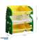 Étagère en plastique avec paniers de dinosaures – 62x64x30 cm Design dinosaure photo 5