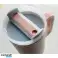 GROSSER GERÄUMIGER THERMOBECHER MIT HENKEL UND STROHHALM, 1L CREME CUP01 Bild 5