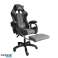 Sedia girevole da gioco STRIKE con poggiapiedi e cuscino massaggiante, grigio KO40SZ foto 6