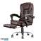 BOSS Svingbar Kontorstol med Fotstøtte - Brun Eco Leather KO22BR bilde 4