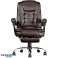 BOSS Svingbar Kontorstol med Fotstøtte - Brun Eco Leather KO22BR bilde 2