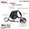 Flexi Black Design M Leash – Ruban automatique de 5m pour chiens jusqu’à 25 kg, Bleu photo 2