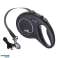 Flexi Black Design L Leash – Ruban automatique de 5m pour chiens jusqu’à 50 kg, Argent photo 1