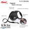 Flexi Black Design L Leash – Ruban automatique de 5m pour chiens jusqu’à 50 kg, Argent photo 3