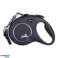 Flexi Black Design L Leash – Ruban automatique de 5m pour chiens jusqu’à 50 kg, Argent photo 2