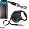 Flexi Black Design M Leash – Ruban automatique de 5m pour chiens jusqu’à 25 kg, Bleu photo 3