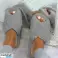 Chaussons moelleux FurryFaux (gris-tongs) ~ cosli | Pantoufles douillettes | Pantoufles d’hiver chaudes photo 1