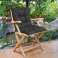 Coussin de jardin 50 x 50 x 50 cm pour chaise de jardin, banc, imperméable, noir photo 2