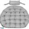 110cm Garden Cushion for Hanging Chair Stork's Nest Waterproof Grey Soft image 1