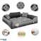 Hondenmand box 100x75 cm Gepersonaliseerd Grijs foto 1