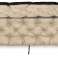 Ensemble de coussin de jardin 180x60x50 cm pour banc de balançoire étanche beige photo 3