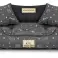 Hundebett Katzenbett Couch Laufstall Wasserdicht Name 75x65 cm Silber Knochen Bild 3