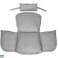 Garden Cushion 112x113 cm for Hanging Chair Swing Stork Nest grey image 5