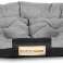 Lit pour chien OVALE 100x75 cm Personnalisé Imperméable Gris photo 4